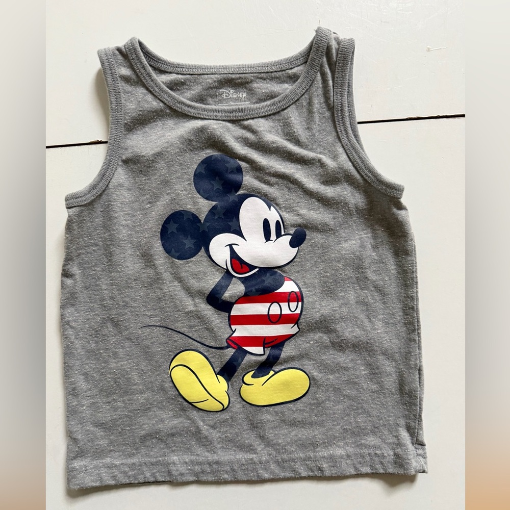 18 Mo Disney Jumping Beans Mickey American Flag USA Tank Top